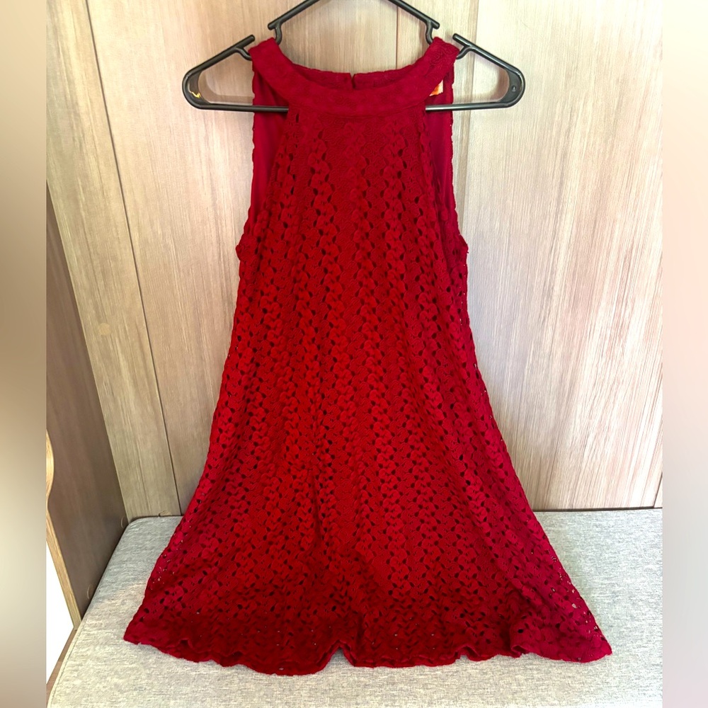 Altar’d State Deep Red Dress - Picture 1 of 4